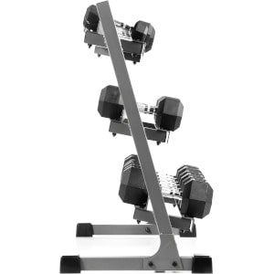 Hex Dumbbell Set (10 Pair) with 3 Tier Storage Rack,
