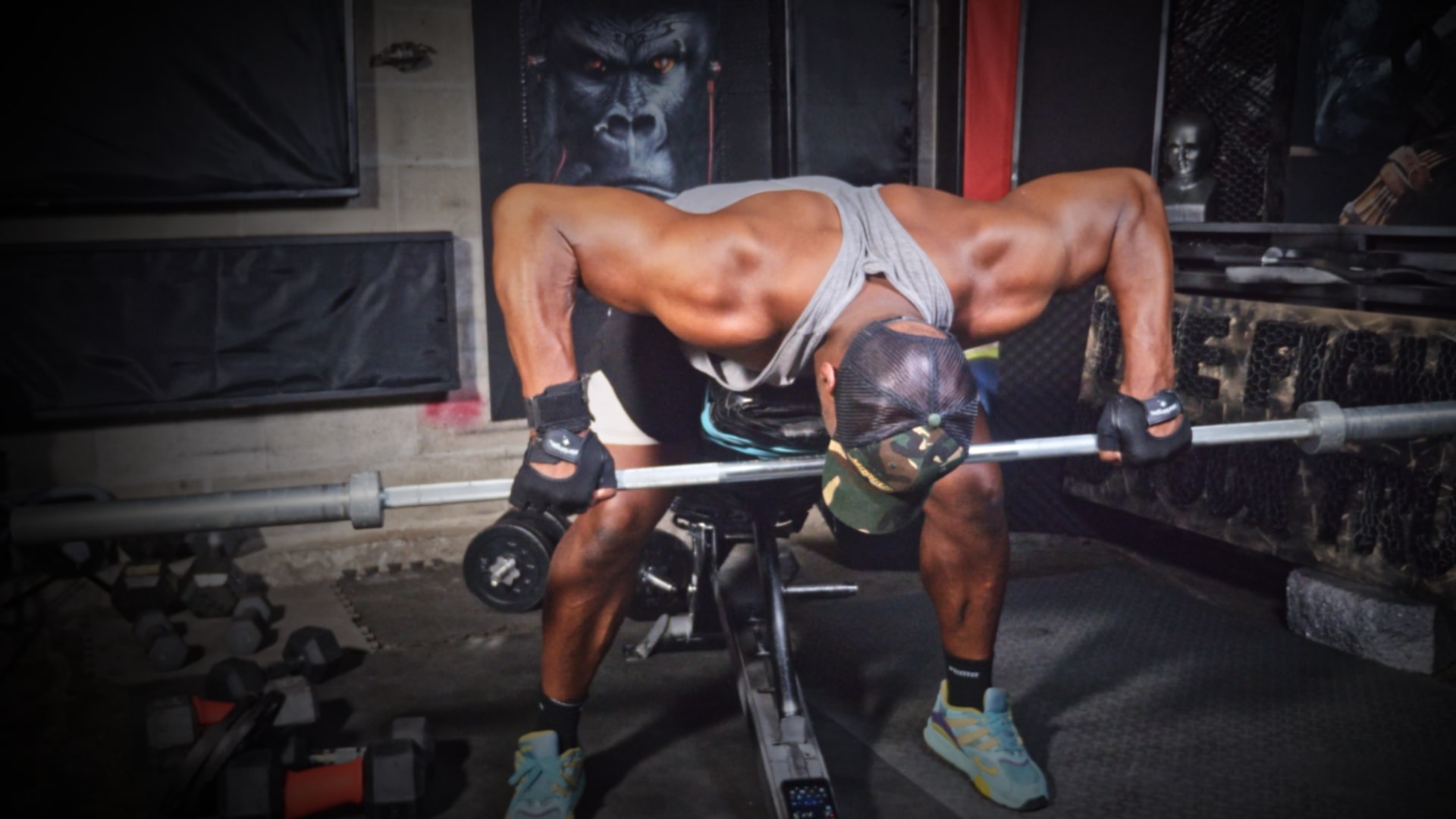 The Barbell Rear Delt Row: