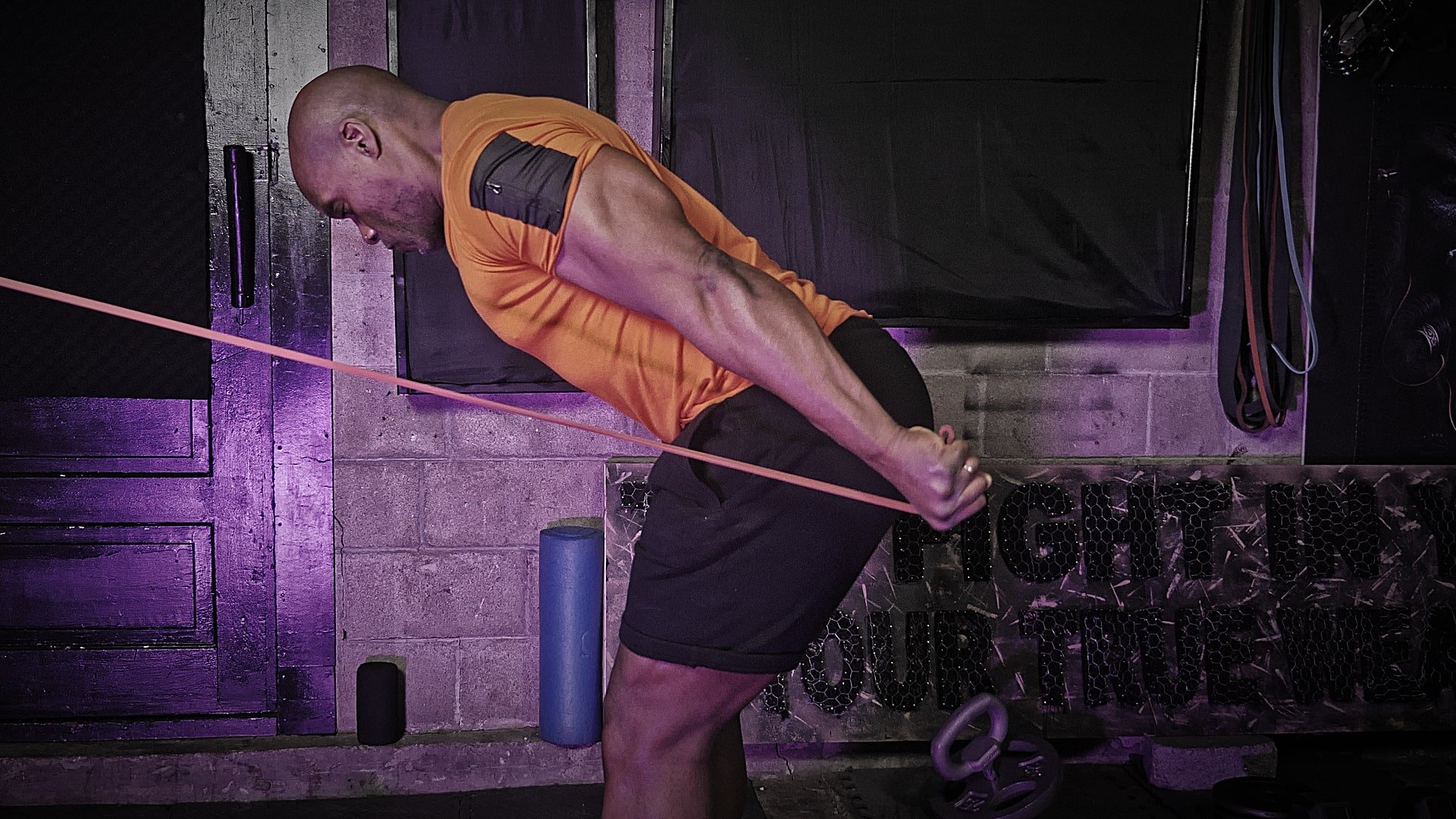 Resistance Band Tricep Kickbacks