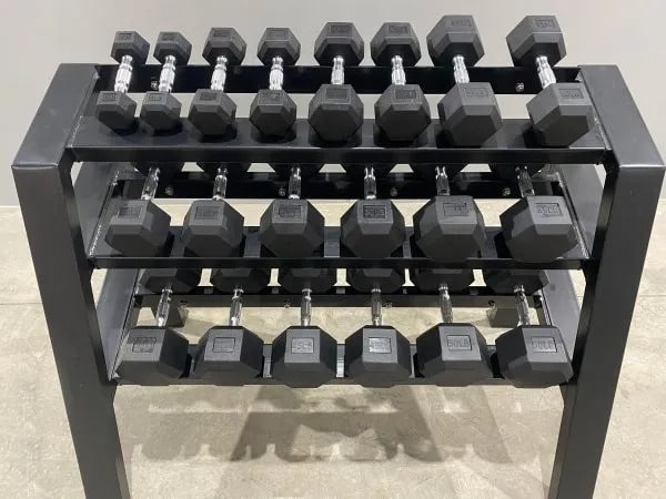 The Fettle Fitness Dumbbells and Dumbbell Rack Set