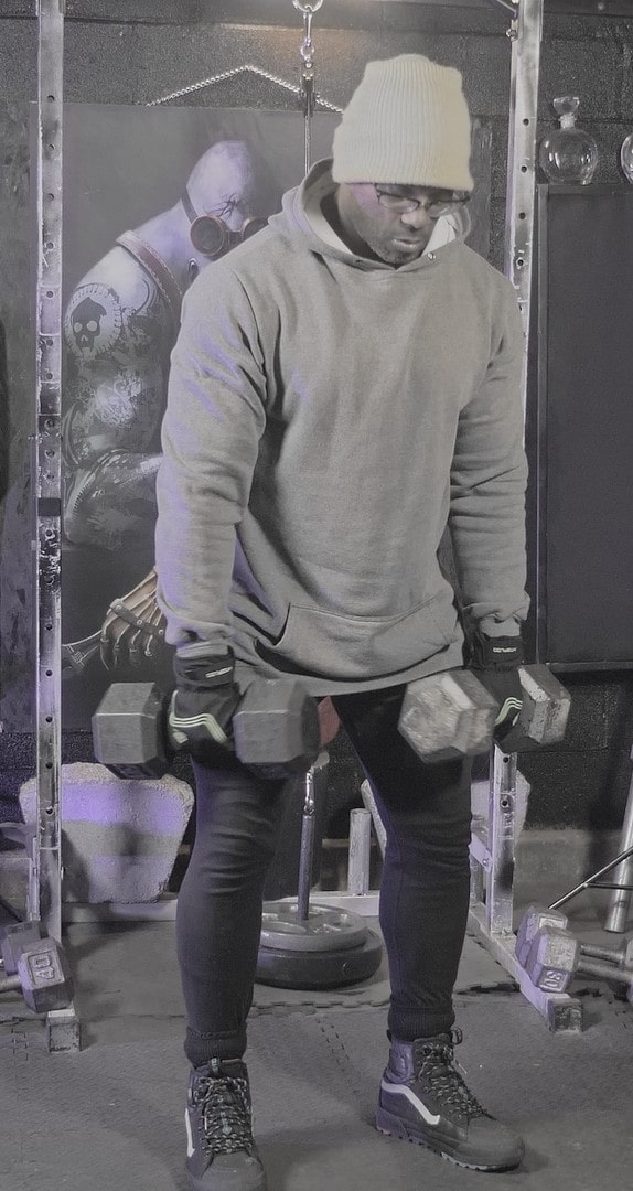 Dumbbell RDL into Bent Over Row - Position 1