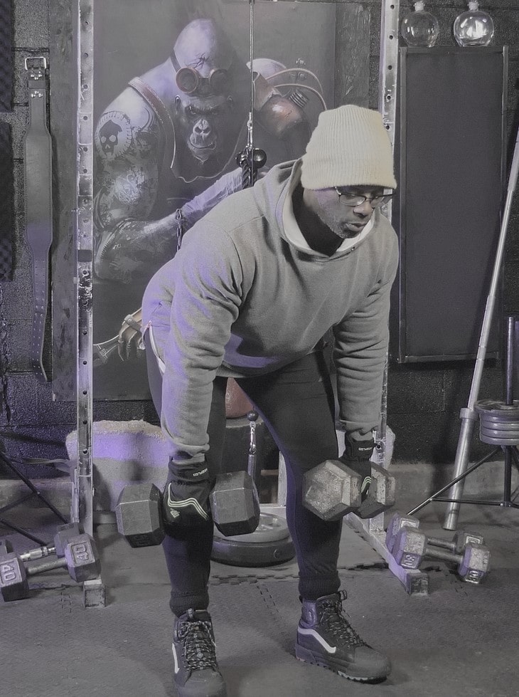 Dumbbell RDL into Bent Over Row - Position 2