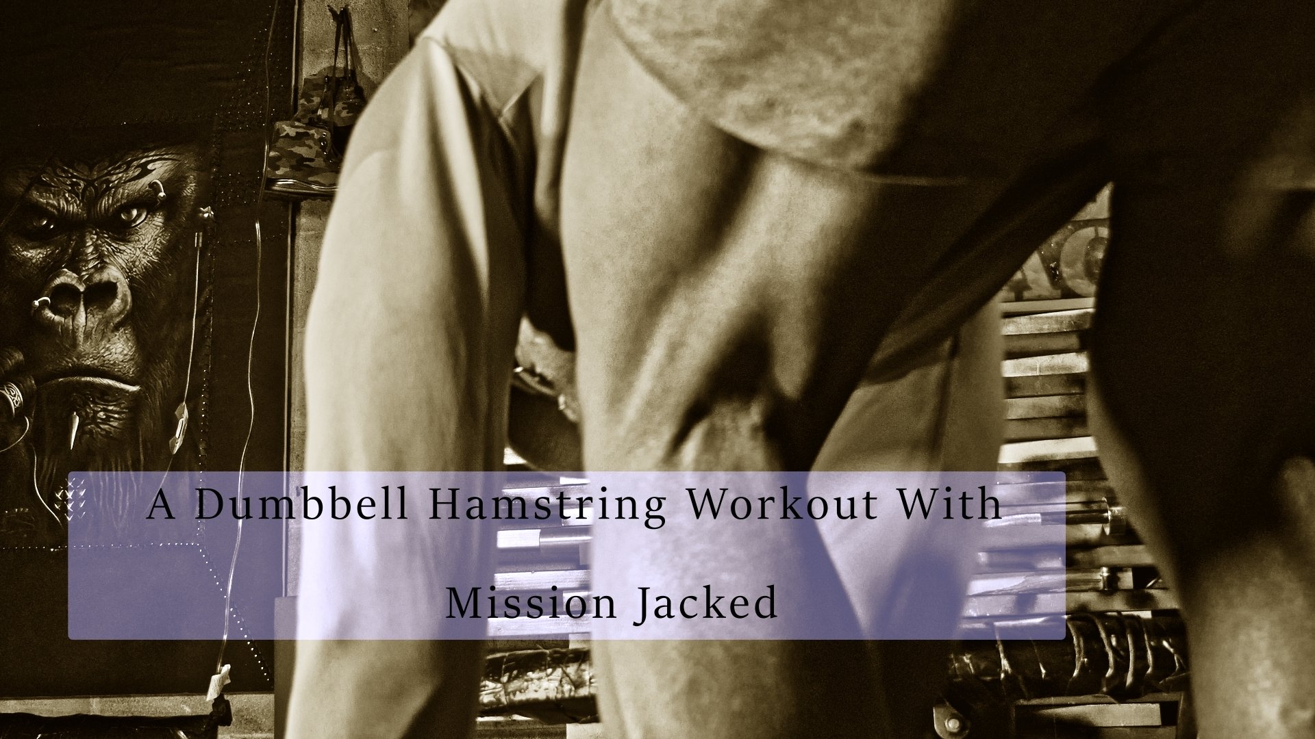 Hamstring dumbbell workout