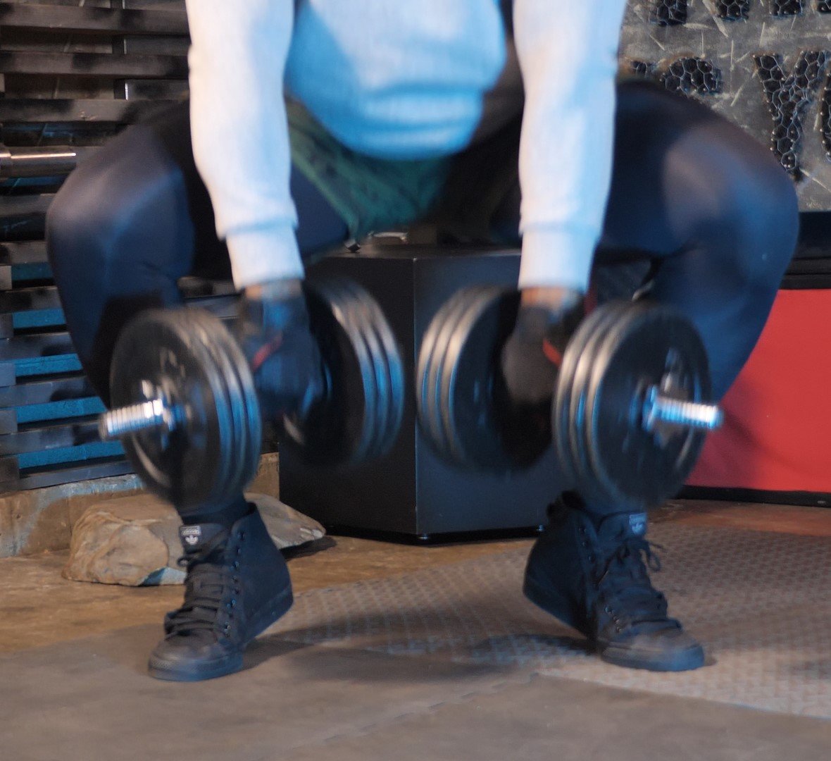 Dumbbell Toe Squat