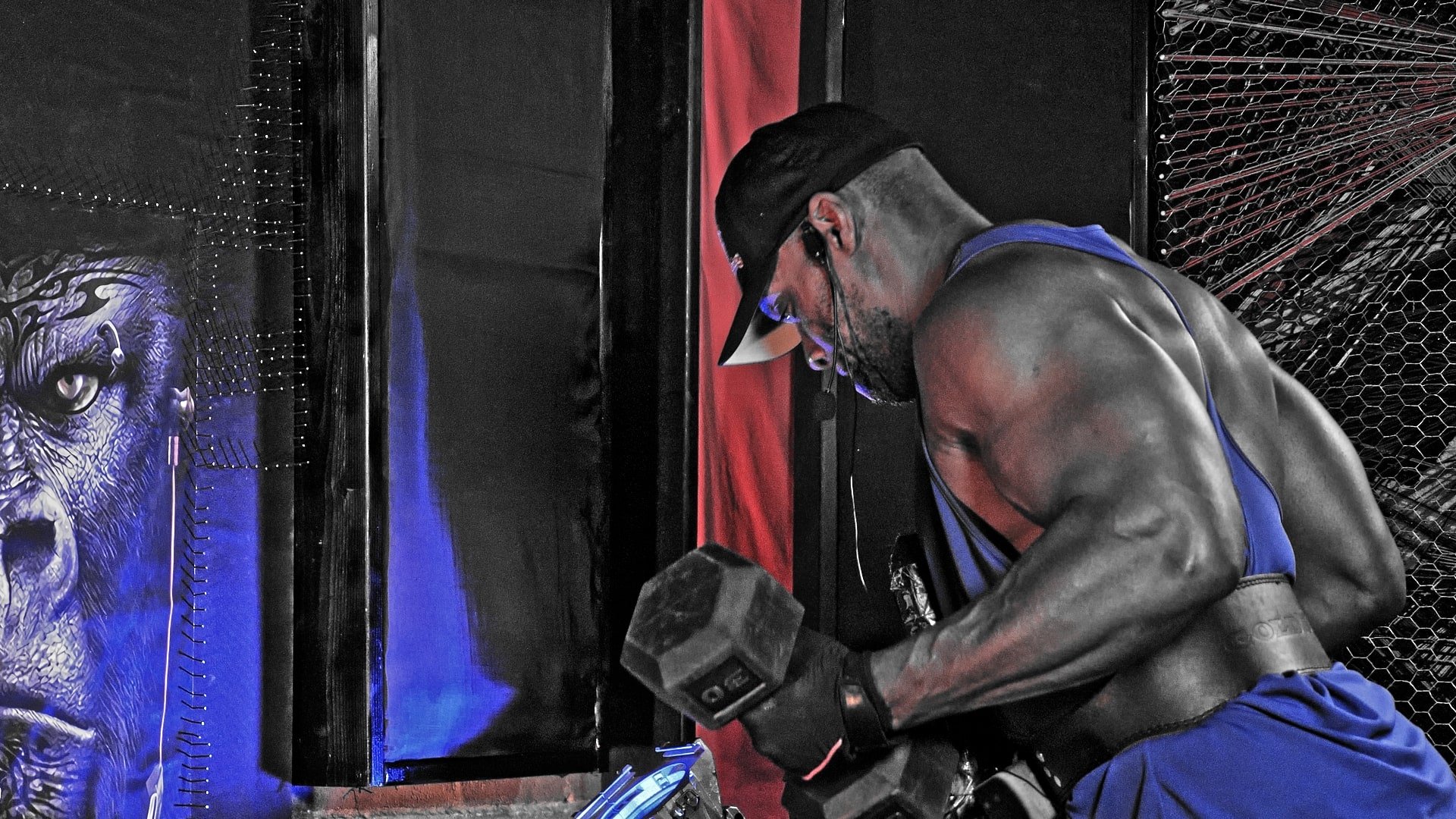 Kneeling Dumbbell Kickbacks