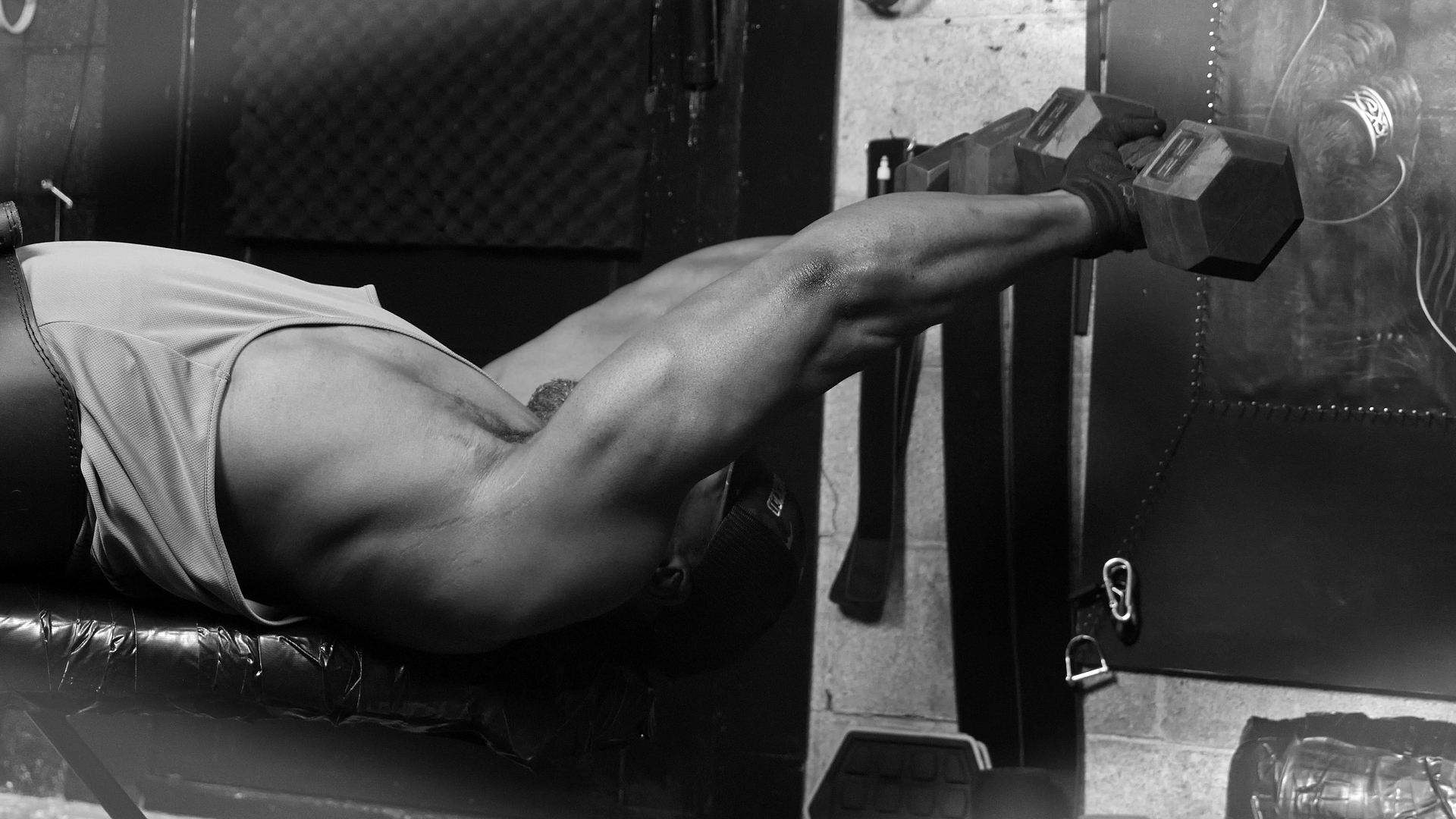 Triceps:
The Reverse and Twist Skull Crusher